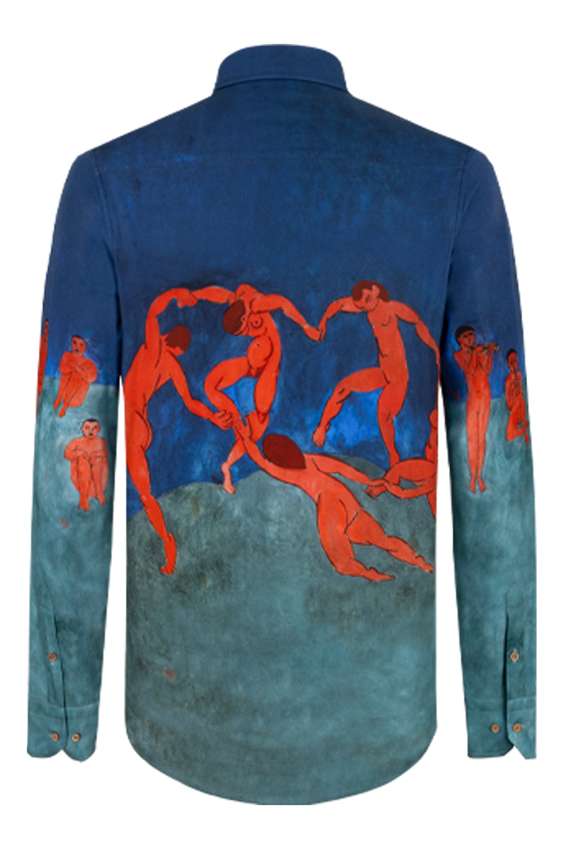 Matisse Dance and Music inspired Long Sleeve Print Shirt for Men