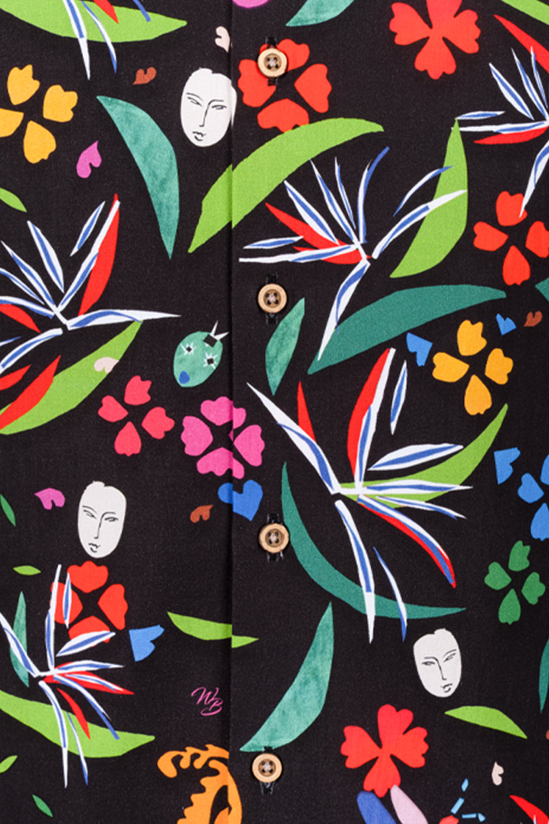 Matisse Masks İnspired Long Sleeve Men's Shirt