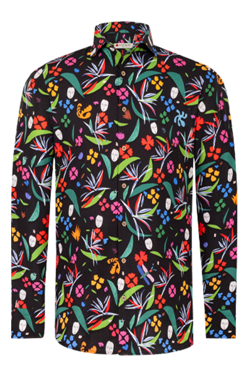 Matisse Masks İnspired Long Sleeve Men's Shirt