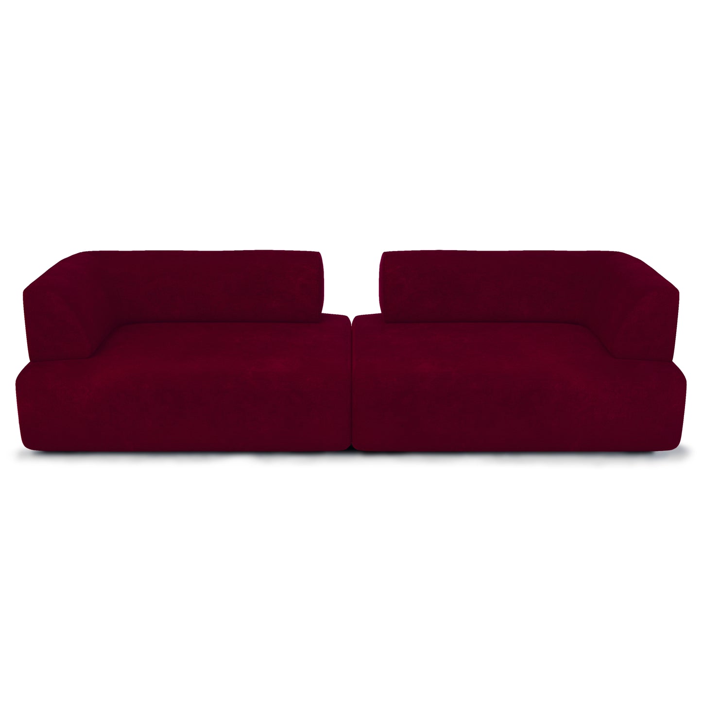 Modern Susan Burgundy Sofa