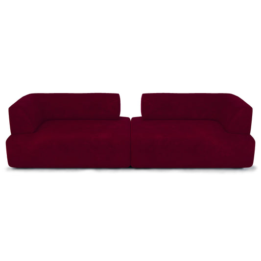 Modern Susan Burgundy Sofa