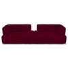 Modern Susan Burgundy Sofa