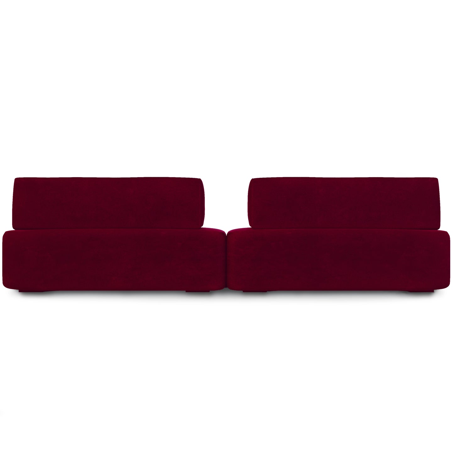 Modern Susan Burgundy Sofa