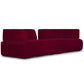 Modern Susan Burgundy Sofa