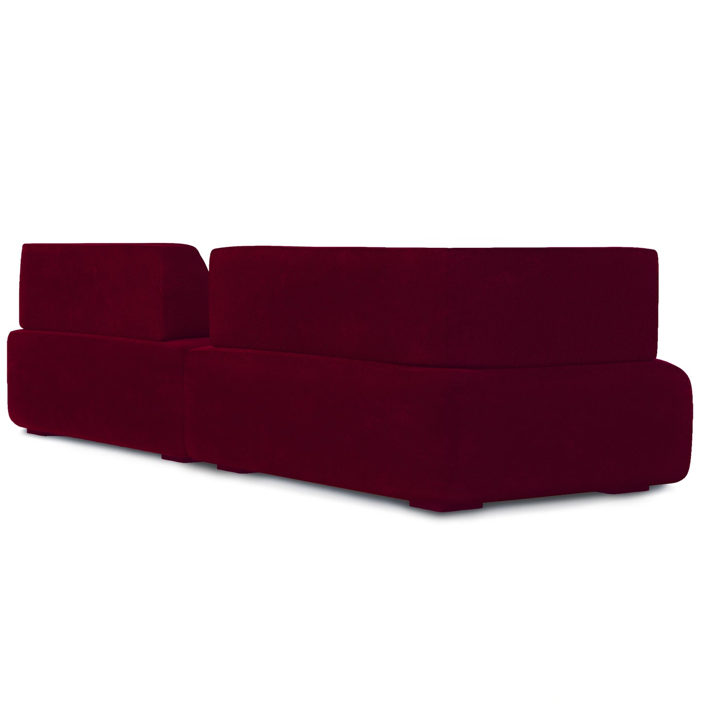 Modern Susan Burgundy Sofa