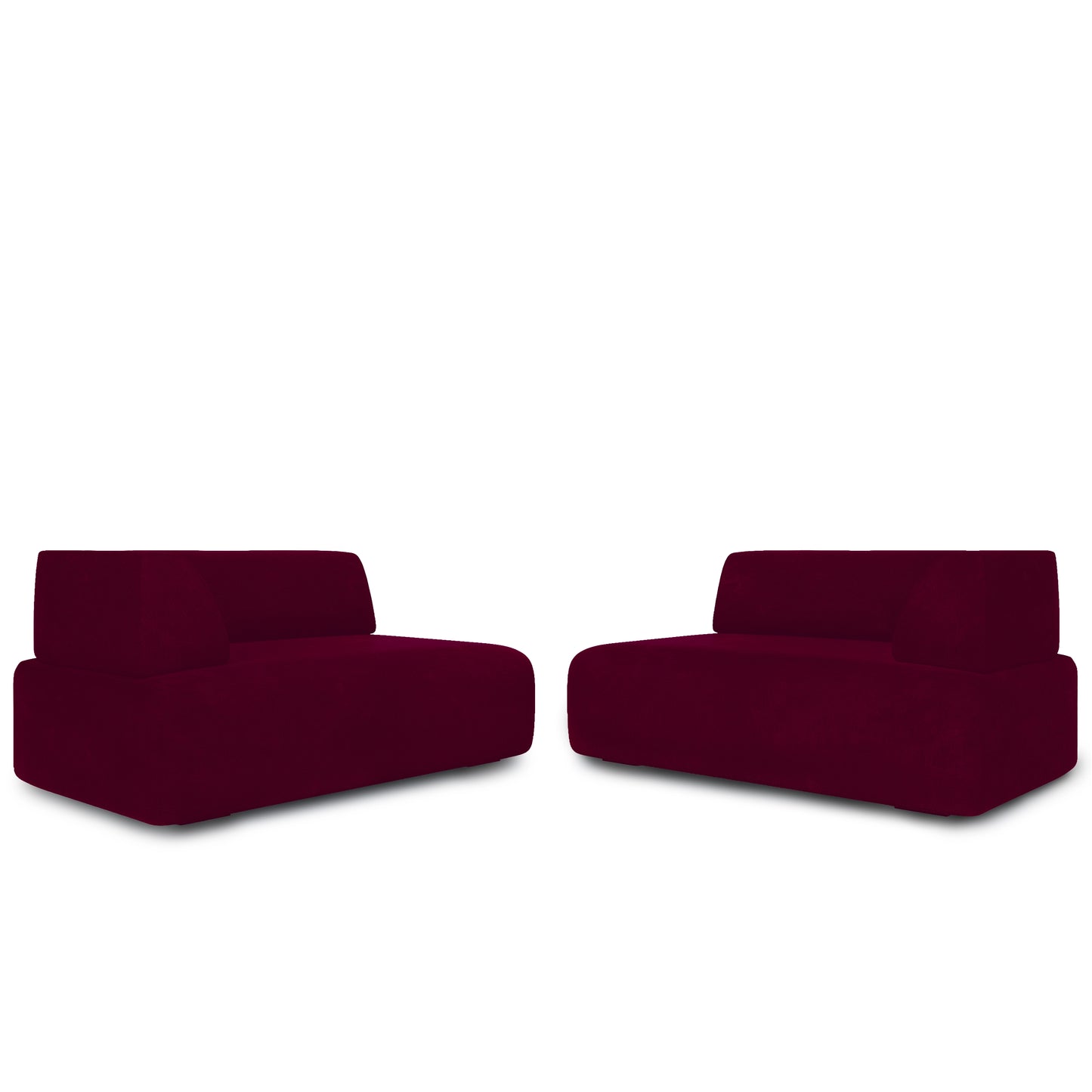 Modern Susan Burgundy Sofa