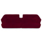 Modern Susan Burgundy Sofa