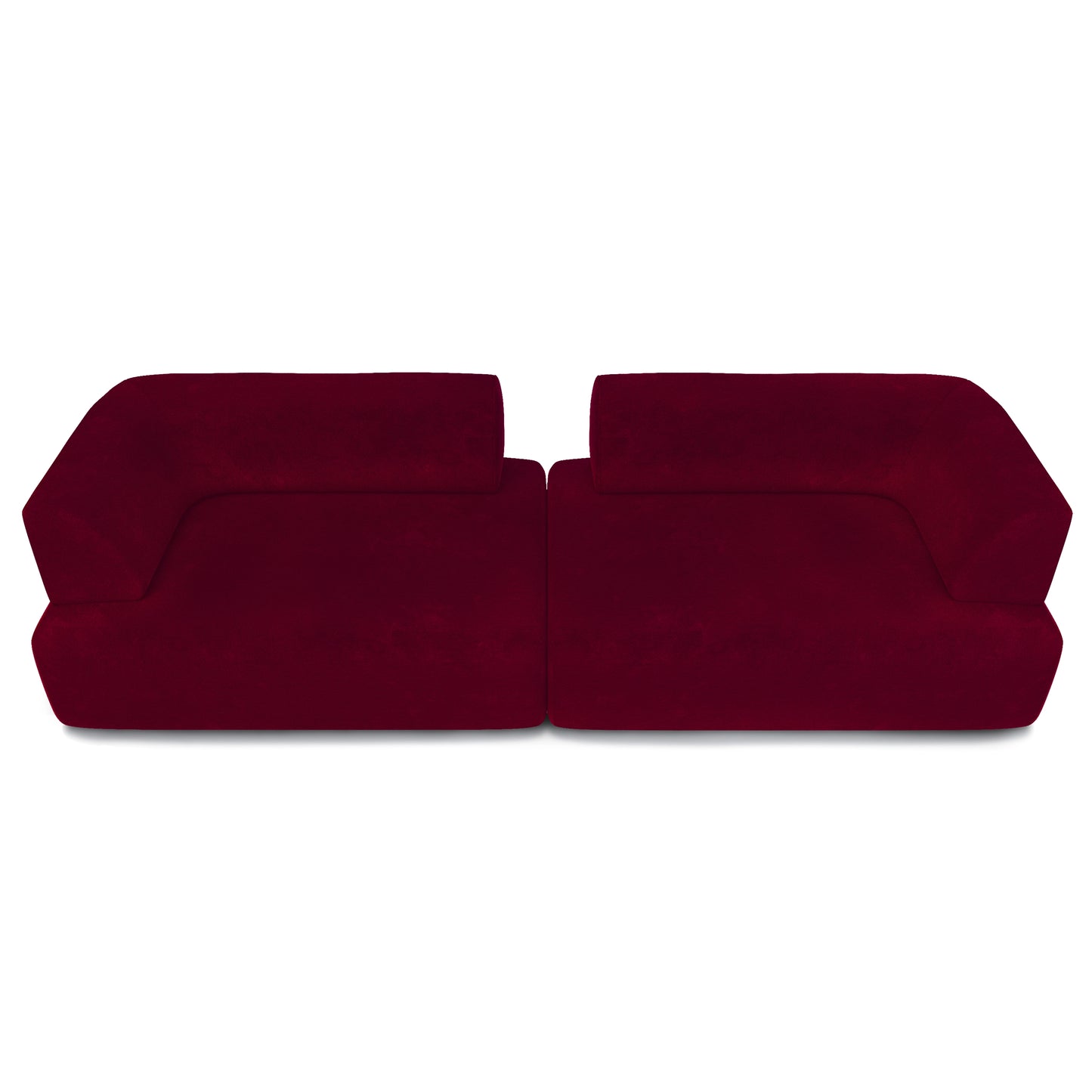 Modern Susan Burgundy Sofa