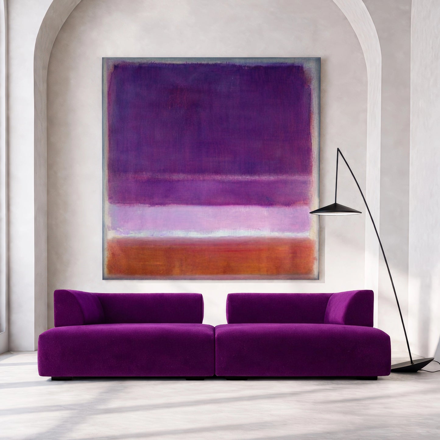 Modern Susan Purple Sofa