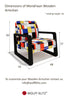 Mondriaan Black Wooden Armchair