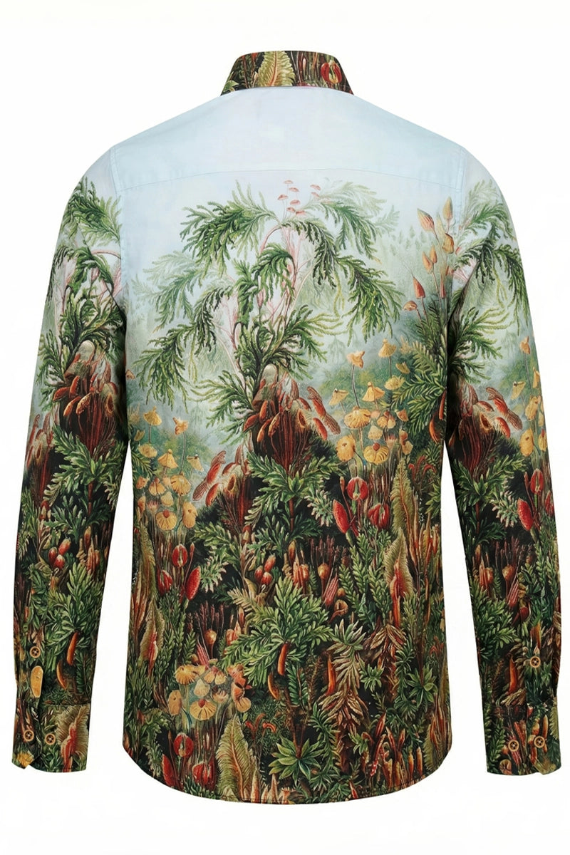 Moos-Dschungel Ernst Haeckel Langarm-Herrenhemd