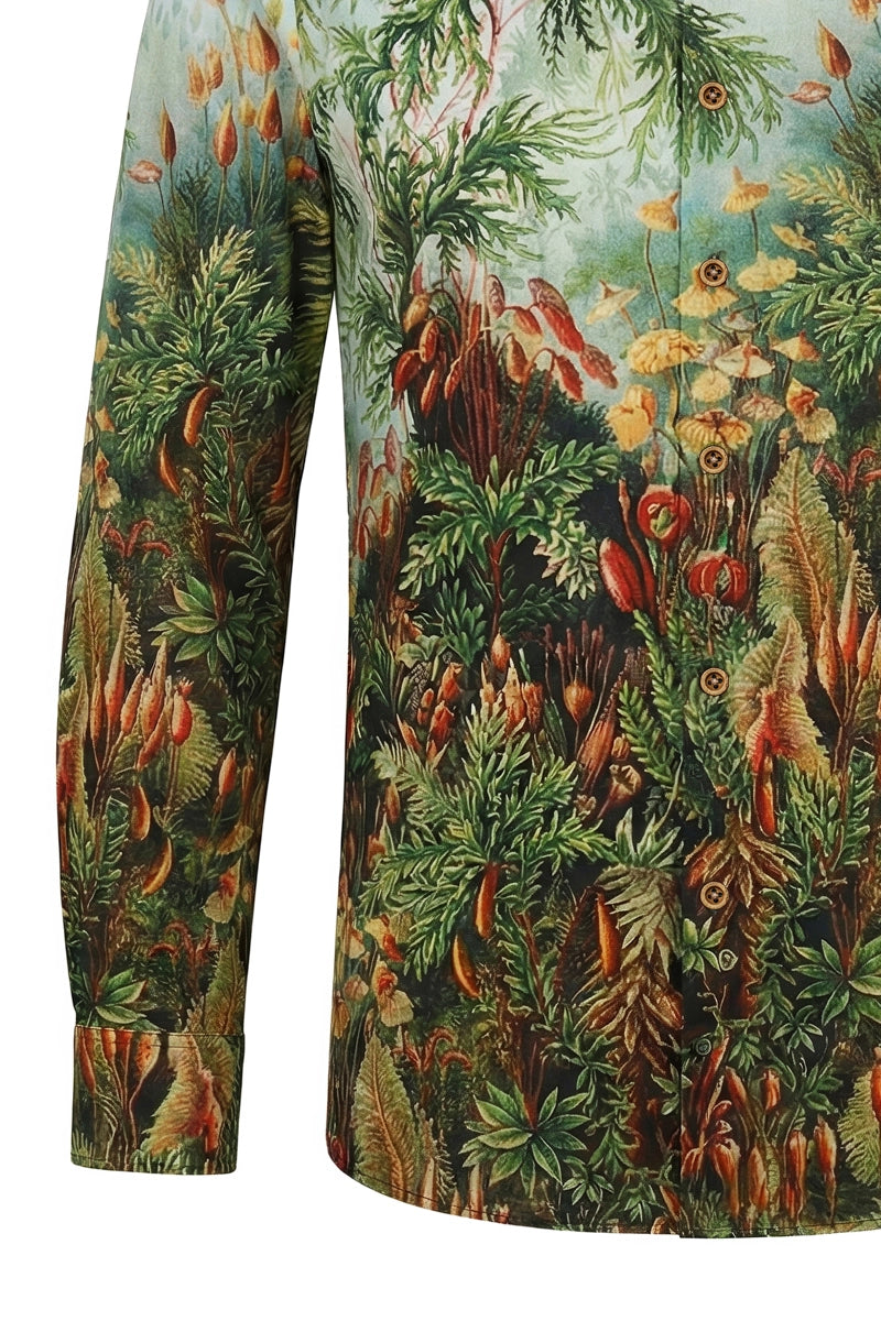 Moos-Dschungel Ernst Haeckel Langarm-Herrenhemd