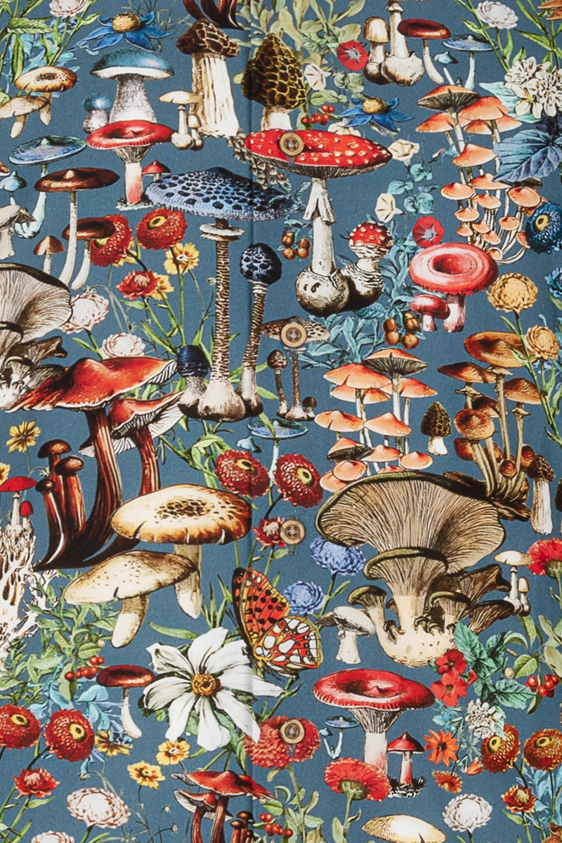 Paddenstoelgeïnspireerd Adolphe Millot herenoverhemd met lange mouwen