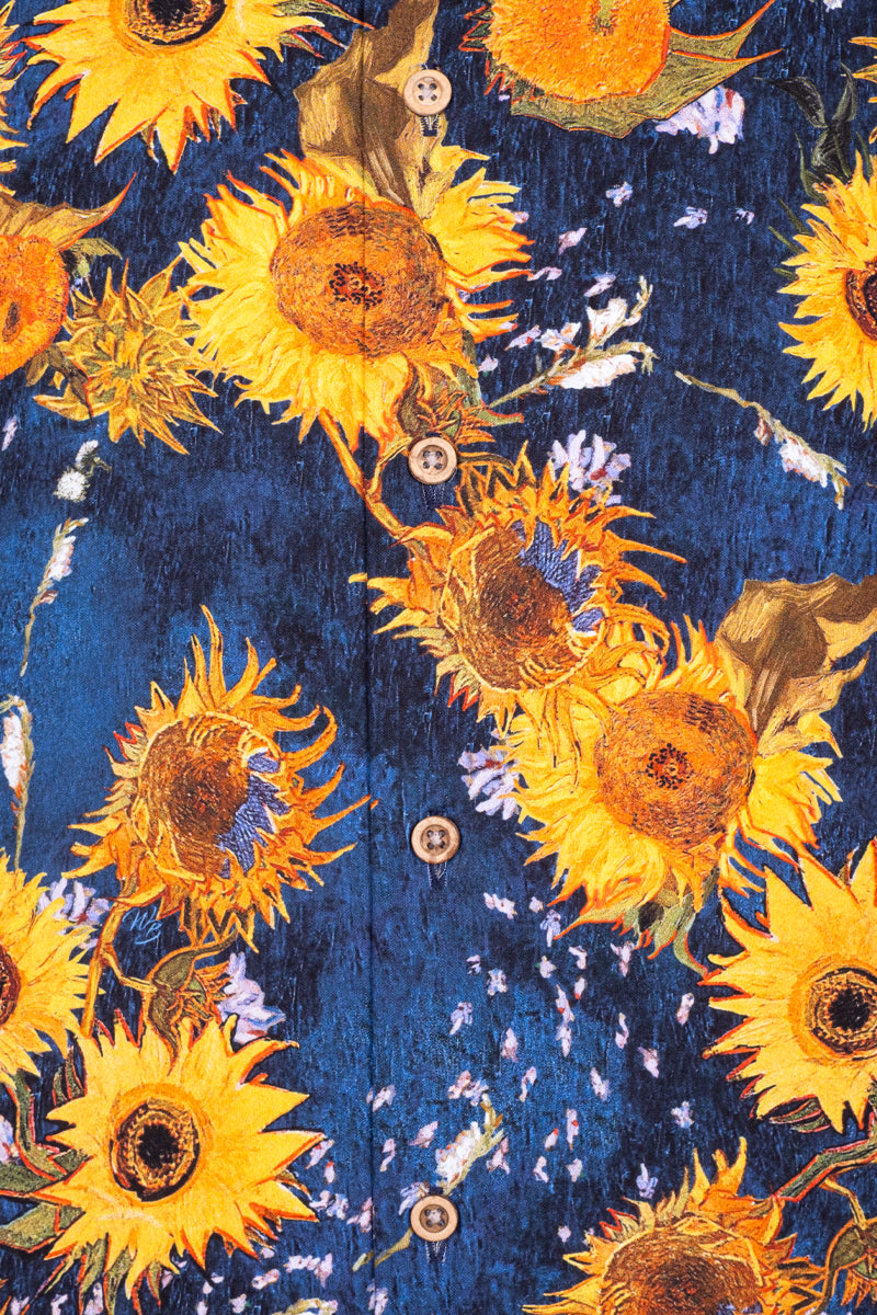 New Sunflower inspired Long Sleeve Men's Shirt