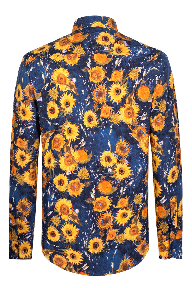 New Sunflower inspired Long Sleeve Men's Shirt