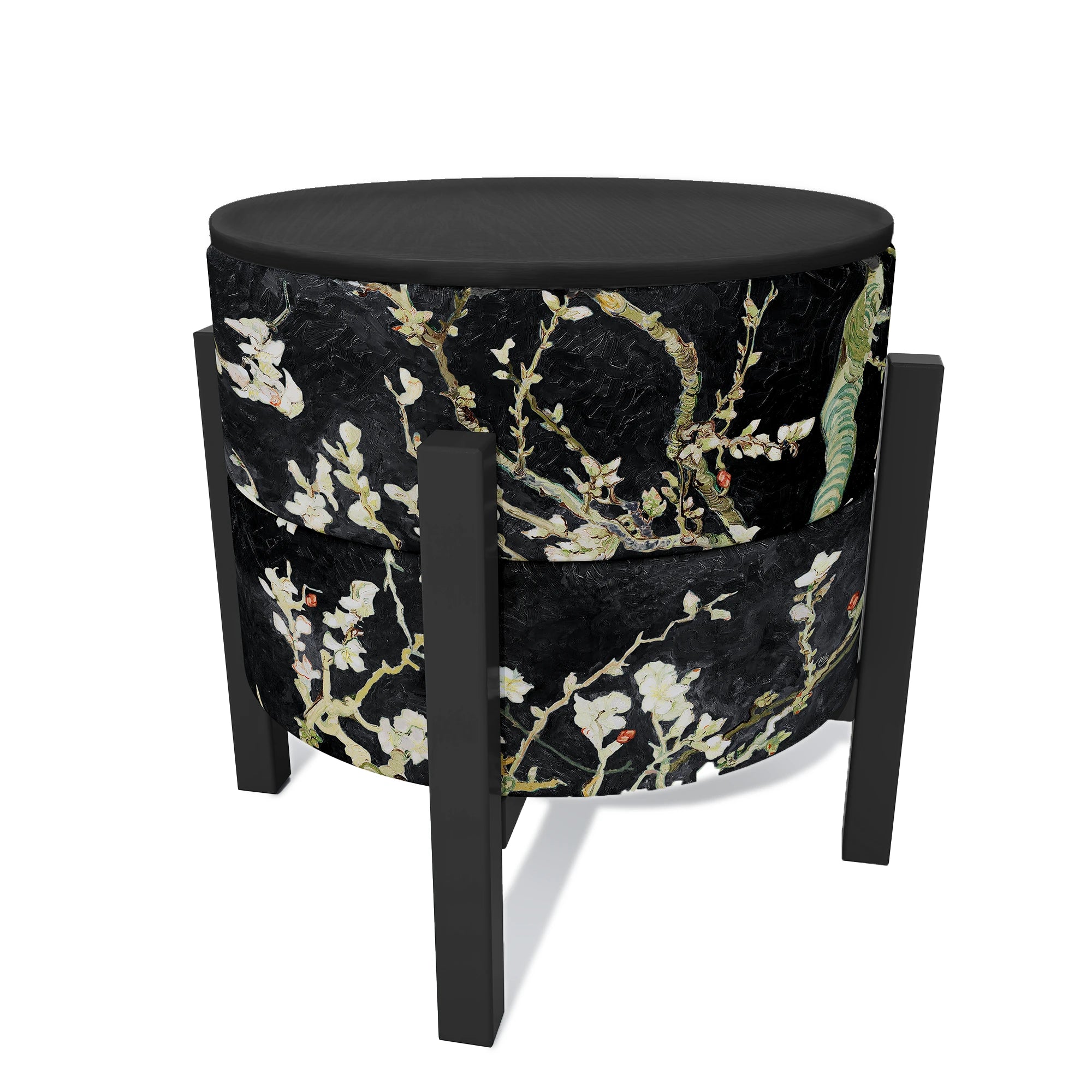 Night Blossoms Inspired Pouf Table