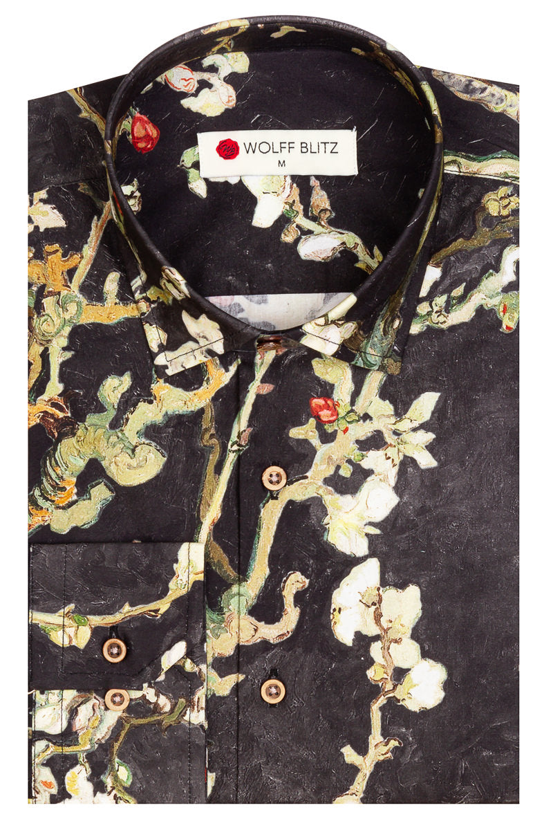 Night Blossoms Van Gogh Inspired Shirt