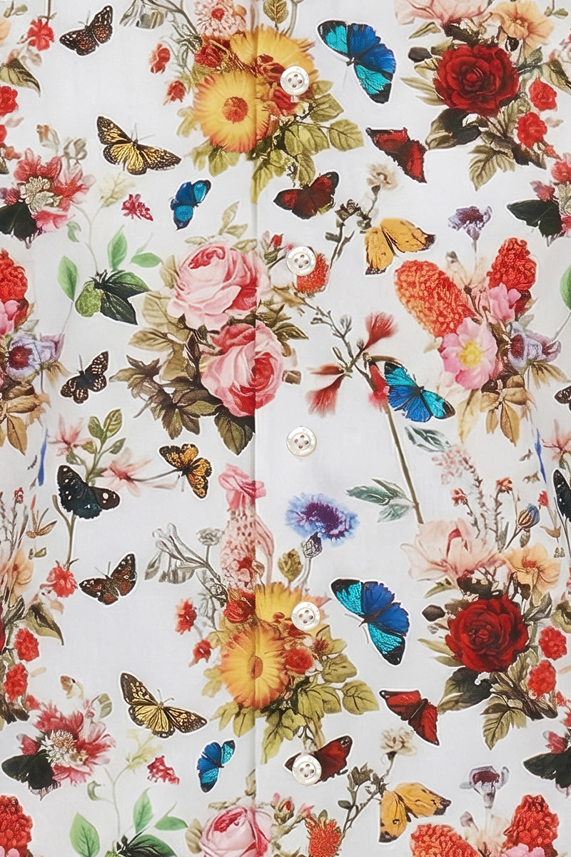 Papillon print Lange Mouw Overhemd voor Mannen