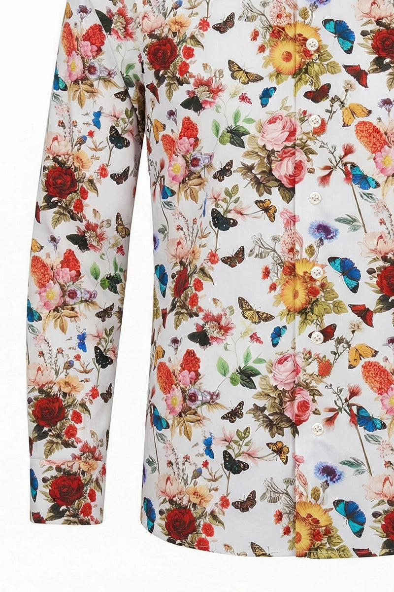 Papillon print Lange Mouw Overhemd voor Mannen