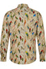Langarmhemd für Herren mit Wellensittich- und Papageienmotiv