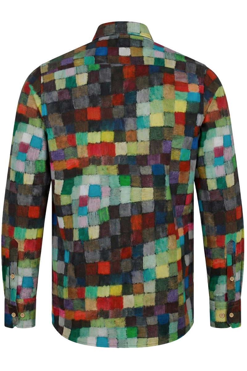 Paul Klee Wolff Blitz Lange Mouw Overhemd voor Mannen