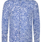 Blue Rhythms inspired Long Sleeve Men's Shirt