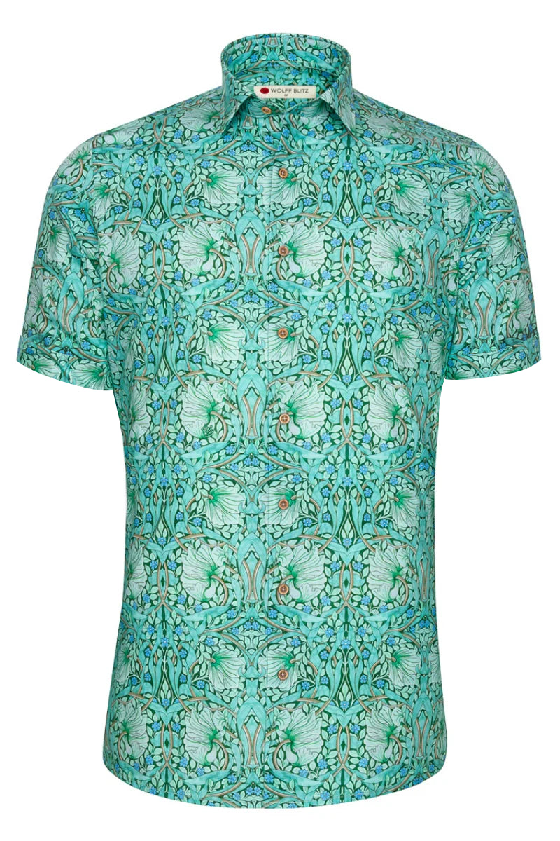 Pimpernel - William Morris Short Sleeve Print Shirt for Men