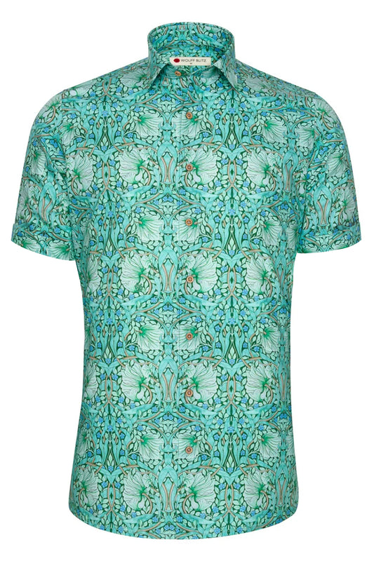 Pimpernel - William Morris Short Sleeve Print Shirt for Men