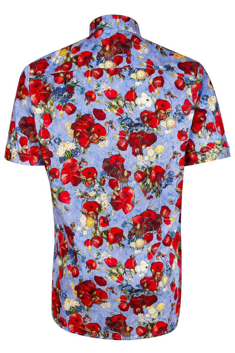 Poppies Van Gogh Short Sleeve Men's Shirt