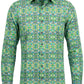 Proud Peacock Printed Long Sleeve Shirt for Men