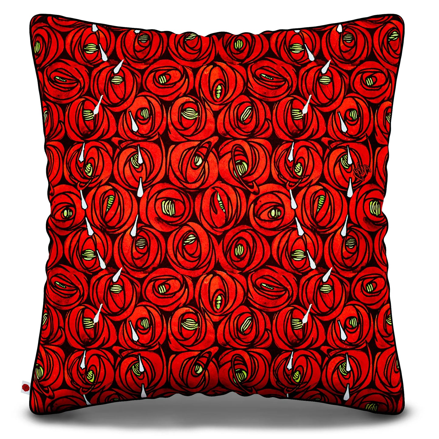 Kissen Rose und Tränen