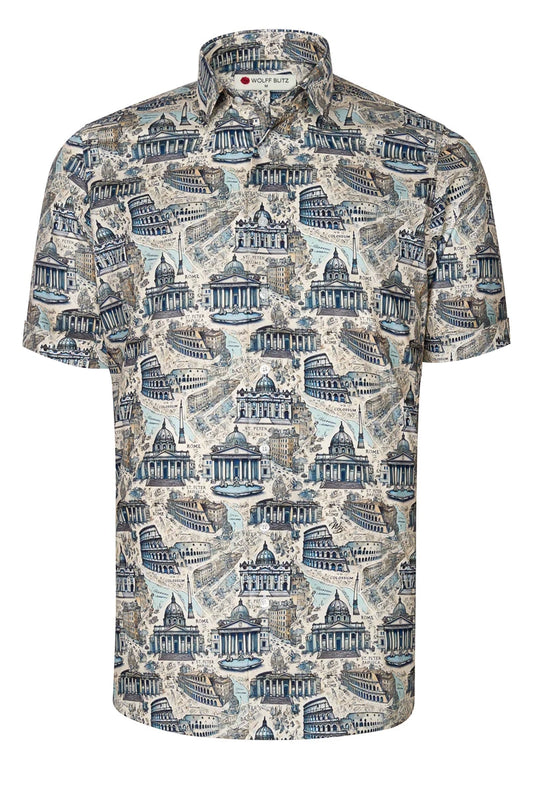 Rome Short Sleeve Print Shirt for Men