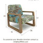 Rotterdam Map Wooden Armchair