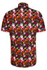 Summer Birds Printed Short Sleeve Men's Shirt