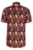 Summer Birds Printed Short Sleeve Men's Shirt