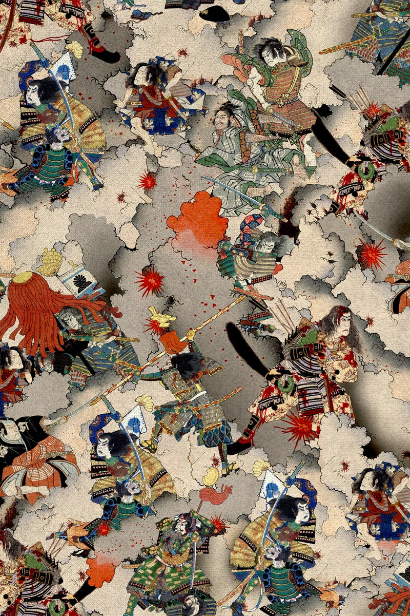 The Samurai Printed Fabric 3 Meters