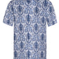 Timeless Delfts Blue Paisley inspired Short Sleeve Shirt for Men