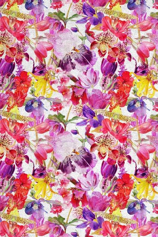Tulips Garden Printed Fabric 3 Meters