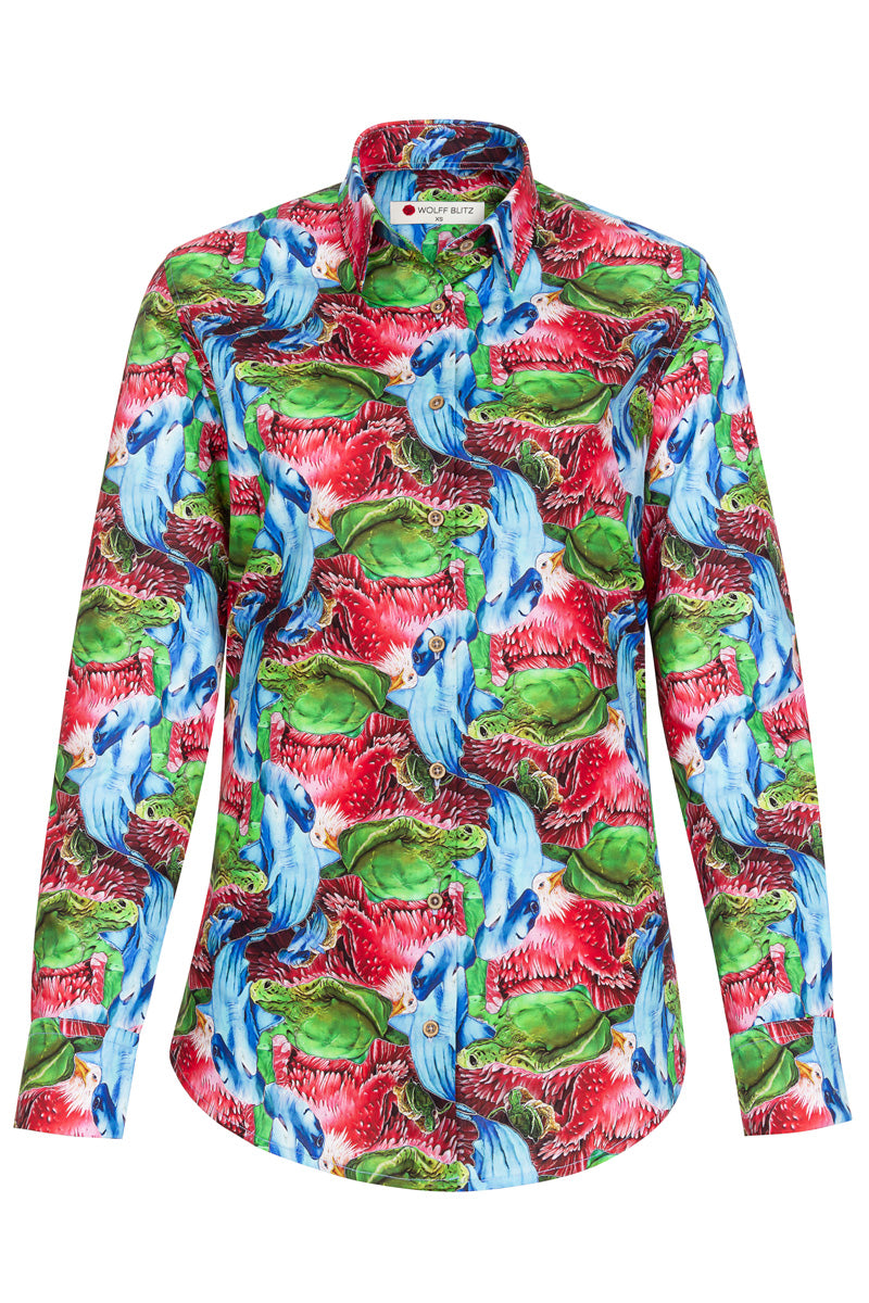 Rick Mix Print Shirt for Women