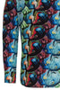 Whale Shark Surfer Print Shirt met lange mouwen voor heren
