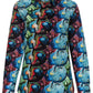 Whale Shark Surfer Long Sleeve Shirt for Women