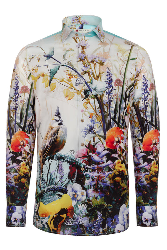 Jesper Krijgsman Eunoia-shirt met lange mouwen en print voor heren