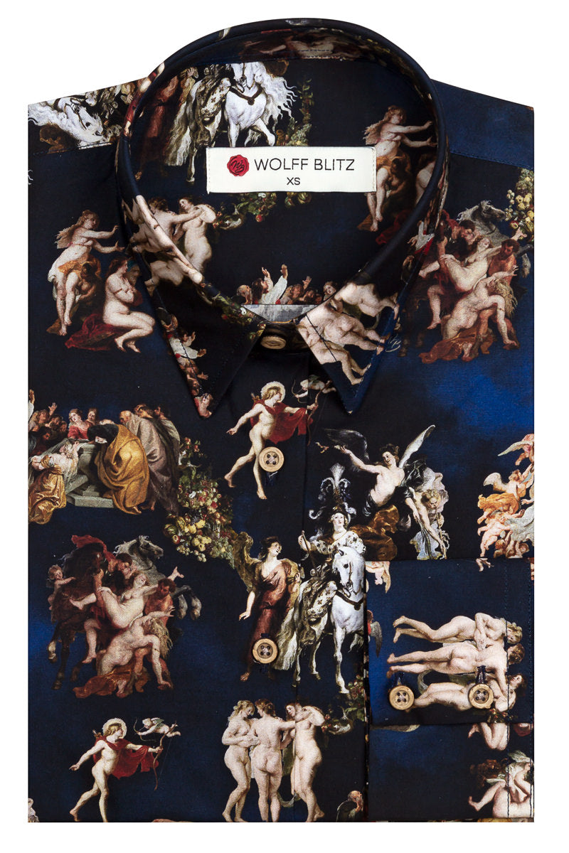 Peter Paul Rubens Long Sleeve Print Shirt for Women