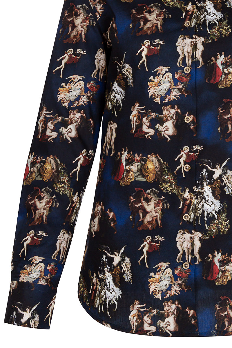 Peter Paul Rubens Long Sleeve Print Shirt for Women