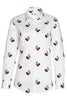 Cherries Long Sleeve Print Shirt for Women