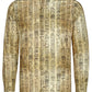 Obelisk Inscription Long Sleeve Print Shirt for Men