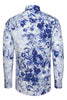 Jesper Krijgsman Floral Delft Blue Long Sleeve Print Shirt for Men