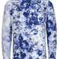 Jesper Krijgsman Floral Delft Blue Long Sleeve Print Shirt for Men