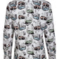 Gatsby's Ride Print Blouse voor vrouwen 