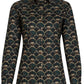 Gatsby's Muse Print Blouse voor vrouwen 